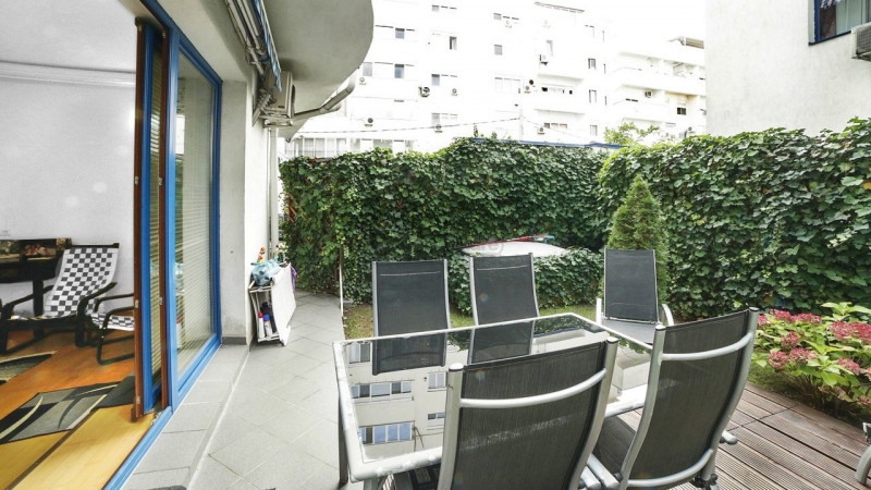 Kiseleff, apartament premium, 140 mp, parter, gradina proprie 100 mp, garaj